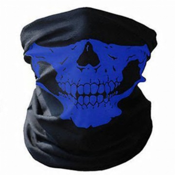 Bandana skull blauw
