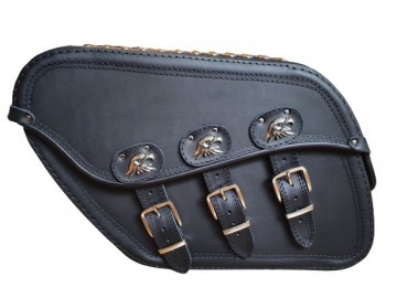 Lederen motor koffers