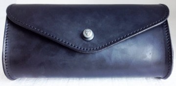 Leren Schermtasje Zwart