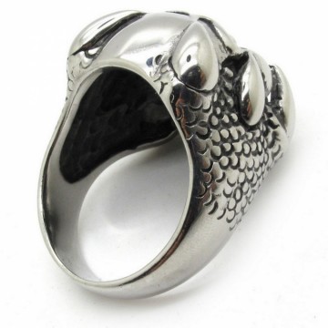 Claw Skull Biker Ring RVS
