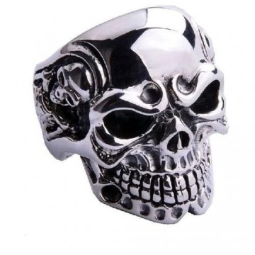 Doodskop Biker Ring RVS