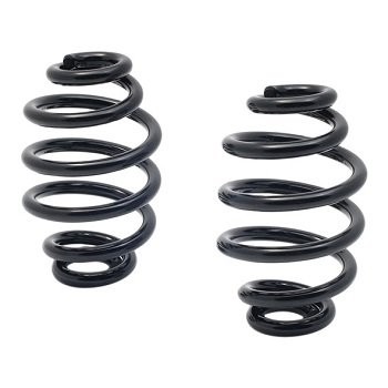 Spiraal veren zwart 3 inch