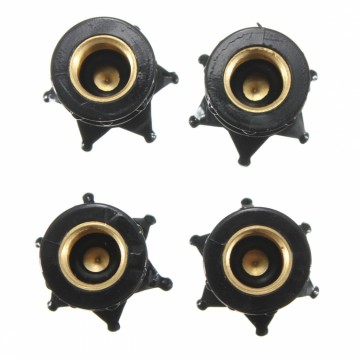 Kroon Ventieldopjes Zwart